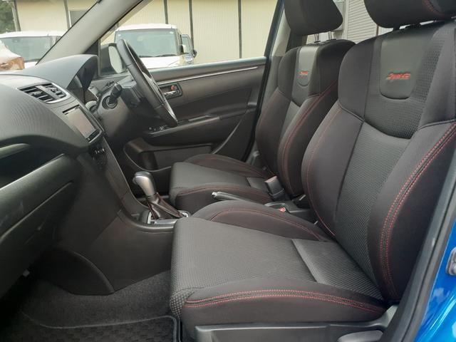 スイフトスポーツ ベースグレード 1年走行無制限保障 ワンオーナー車 ナビ フルセグ Bluetooth ETC クルコン パドルシフト フォグランプ フルオートエアコン プッシュスタート スマートキー2個 純正17インチAW(13枚目)