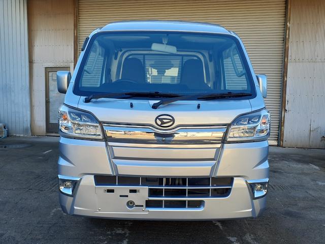 ハイゼットトラック ジャンボ 1年走行無制限保障 5速MT パワステ パワーウィンドウ キーレス スペアキー CDチューナー ETC LEDヘッドライト フォグ 作業灯 オーバーヘッドコンソール マッドガード レベライザー(2枚目)