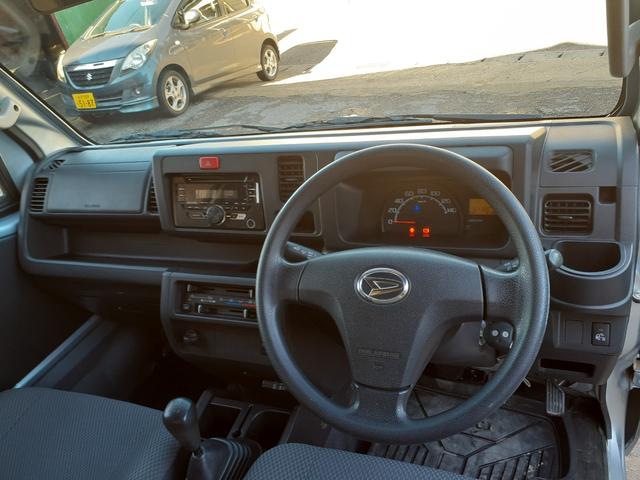 ハイゼットトラック ジャンボ 1年走行無制限保障 5速MT パワステ パワーウィンドウ キーレス スペアキー CDチューナー ETC LEDヘッドライト フォグ 作業灯 オーバーヘッドコンソール マッドガード レベライザー(9枚目)