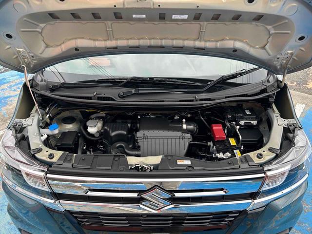 ワゴンＲカスタムＺ ハイブリッドＺＸ　届出済未使車　クリアランスソナー　オートクルーズコントロール　レーンアシスト　衝突被害軽減システム　ＬＥＤヘッドランプ　スマートキー　アイドリングストップ　電動格納ミラー　シートヒーター　ベンチシート（40枚目）