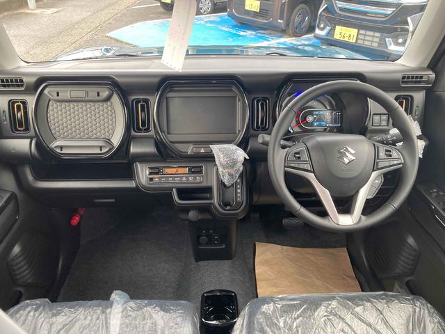 ハスラー ハイブリッドＸ　新車未登録　クリアランスソナー　オートクルーズコントロール　レーンアシスト　衝突被害軽減システム　ＬＥＤヘッドランプ　スマートキー　アイドリングストップ　電動格納ミラー　シートヒーター　ＣＶＴ（4枚目）