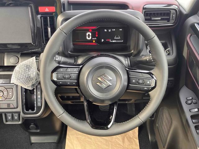 スペーシアカスタム ハイブリッドXS 届出済未使用車 両側電動スライドドア クリアランスソナー オートクルーズコントロール レーンアシスト 衝突被害軽減システム LEDヘッドランプ スマートキー アイドリングストップ 電動格納ミラー(6枚目)