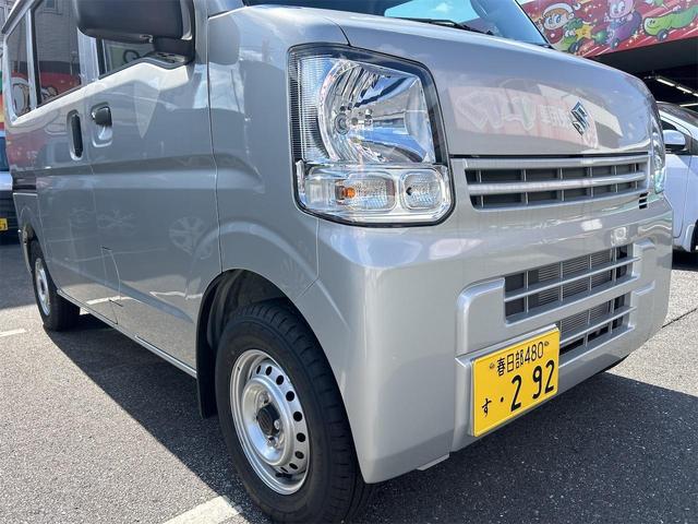 エブリイ ＰＡ　届出済未使用車　両側スライドドア　クリアランスソナー　オートライト　アイドリングストップ　ＡＴ　ＡＢＳ　ＥＳＣ　衝突安全ボディ　エアコン　パワーステアリング　前後センサー　両側スライド　ＡＣ（50枚目）