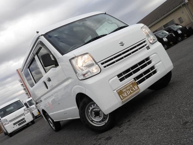 エブリイ PC ハイルーフ 5AGS車 キーレス 衝突軽減ブレーキ 両側スライドドア オーバーヘッドシェルフ CDデッキ 除菌済(15枚目)