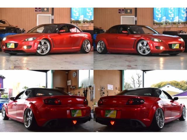 ＲＸ－８ タイプＳ　車検令和８年７月２７日　キーレス　ＥＴＣ　記録簿　６速ＭＴ　ＢＯＳＥサウンド　社外１９ＡＷ　オートエアコン　ローダウン　社外マフラー　ＨＩＤ　Ｒフォグ（2枚目）