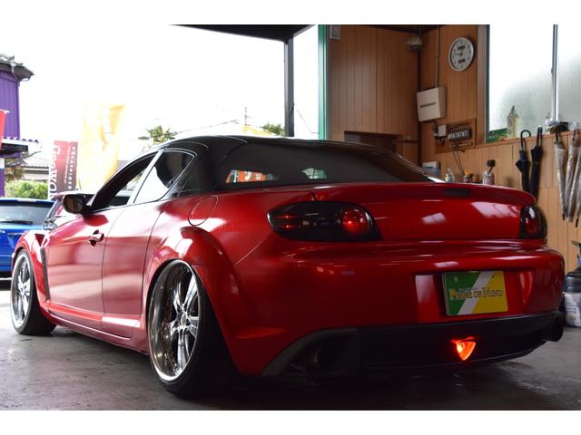 ＲＸ－８ タイプＳ　車検令和８年７月２７日　キーレス　ＥＴＣ　記録簿　６速ＭＴ　ＢＯＳＥサウンド　社外１９ＡＷ　オートエアコン　ローダウン　社外マフラー　ＨＩＤ　Ｒフォグ（23枚目）