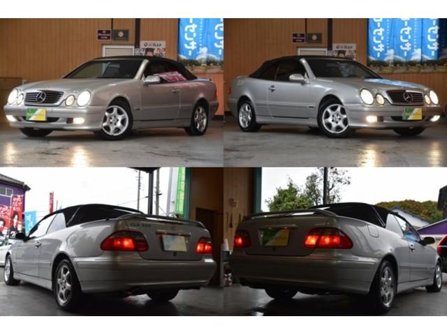 ＣＬＫ ＣＬＫ３２０カブリオレ　アバンギャルド　車検令和９年１月３０日　キーレス２　ＥＴＣ　走行６２０００キロ　マニュアルモード　クルーズコントロール　黒本革電動シート　シートヒーター　ＡＡＣ　タイミングチェーン（2枚目）