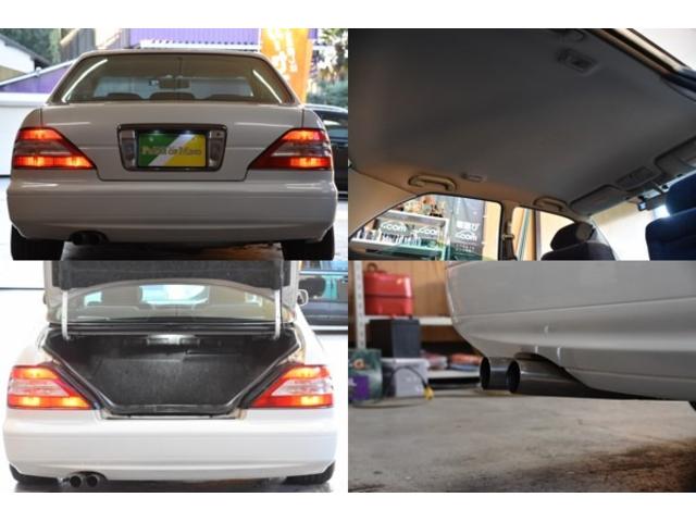 グロリア グランツーリスモＳ　車検令和９年７月２３日　キーレス　ＥＴＣ　後期型　フォグＨＩＤ　社外マフラー　車高調　社外１８ＡＷ　フルスモーク　ウッドコンビハンドル　ＵＳＢ（15枚目）