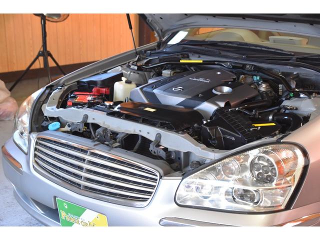 シーマ 300G 車検整備付き HID 記録簿 ETC MTモード 走行63000キロ ターボ 純ナビ ドアバイザー ウインカーミラー タイミングチェーン キーレス(40枚目)