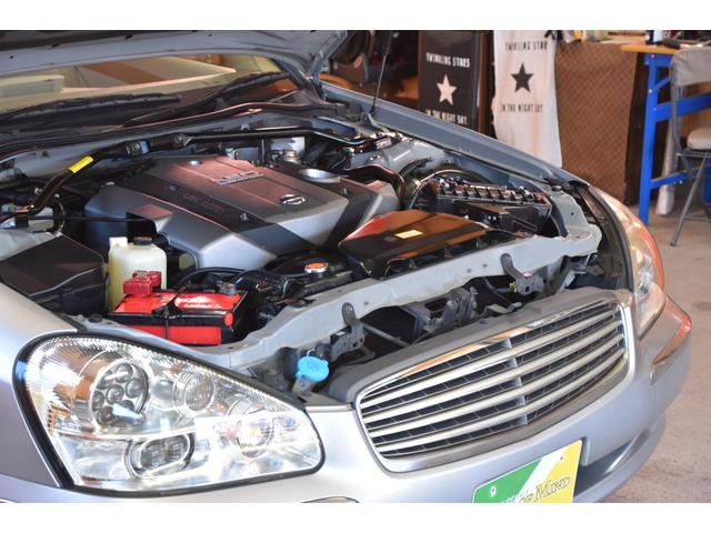 シーマ 300G 車検整備付き HID 記録簿 ETC MTモード 走行63000キロ ターボ 純ナビ ドアバイザー ウインカーミラー タイミングチェーン キーレス(41枚目)