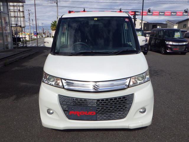 パレットSW XS 1年保証付 左側パワースライドドア HIDヘッドライト スマートキー プッシュスタート オートエアコン 電動格納ミラー ウィンカーミラー フォグランプ 純正アルミホイール バニティミラー ベンチシート(5枚目)