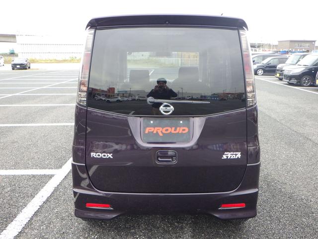 ルークス ハイウェイスター 1年保証付 ETC 左側パワースライドドア HIDヘッドライト スマートキー プッシュスタート フォグランプ ウィンカーミラー 純正アルミホイール ベンチシート タイミングチェーン パワーウィンドウ(8枚目)