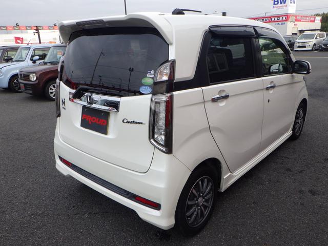 Ｎ－ＷＧＮカスタム Ｇ・ターボパッケージ　１年保証付　禁煙車　純正ナビ　前後ドライブレコーダー　バックカメラ　Ｂｌｕｅｔｏｏｔｈ　ＥＴＣ　衝突軽減システム　ＣＤ・ＤＶＤ再生　ＨＩＤヘッドライト　ターボ　ステアリングスイッチ　ハーフレザーシート（37枚目）