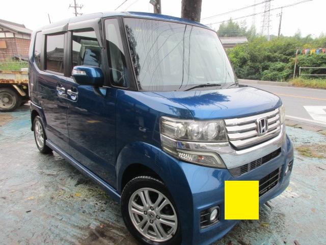 N-BOXカスタム G・Lパッケージ 車検9年11月社外ナビ BT両側パワースライドスマートキーETC(2枚目)