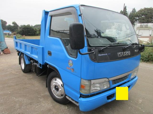 エルフトラック 強化フルフラットローダンプ 車検8年10月パワーウインドウ 4.8ディーゼル ダンプ フルフラットロー5速MTエアコン(2枚目)