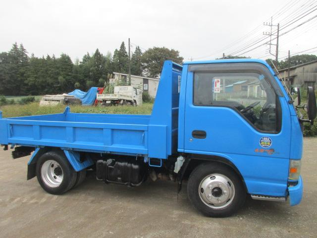 エルフトラック 強化フルフラットローダンプ 車検8年10月パワーウインドウ 4.8ディーゼル ダンプ フルフラットロー5速MTエアコン(3枚目)