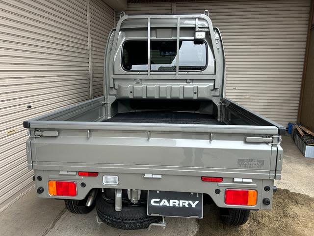 スーパーキャリイ Xリミテッド スズキセーフティサポート パイオニアナビ バックカメラ 15インチアルミ デジタルミラードラレコ 荷台マット ゲートアッパープレート(11枚目)