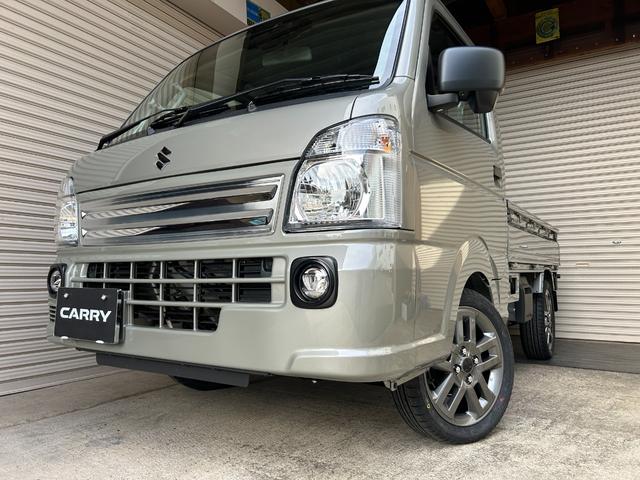 キャリイトラック KCエアコン・パワステ 届出済未使用車 4WD LEDフォグランプ 15インチアルミホイール 荷台マット アッパーメンバーガード フロアジュータン(2枚目)