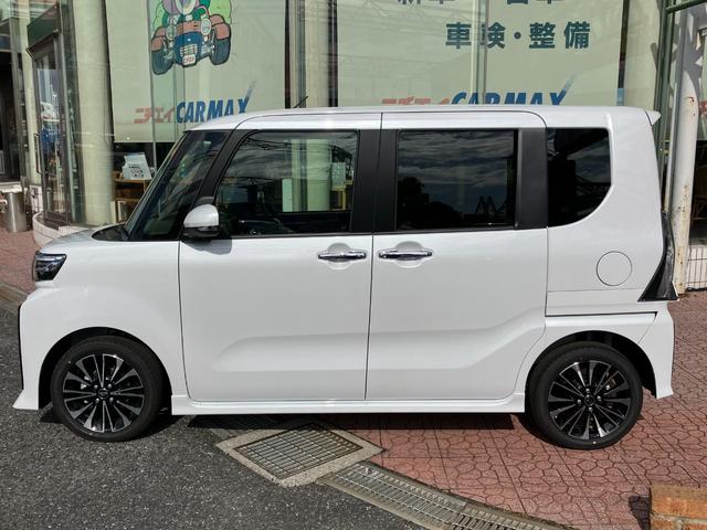 タント カスタムRSリミテッド 届出済未使用車 ターボ 衝突被害軽減 ETC 前席シートヒーター スマートキ クリアランスソナー レーダークルーズコントロール LEDライト 両側電動スライドドア アイドリングストップ 電動格納ミラー(17枚目)
