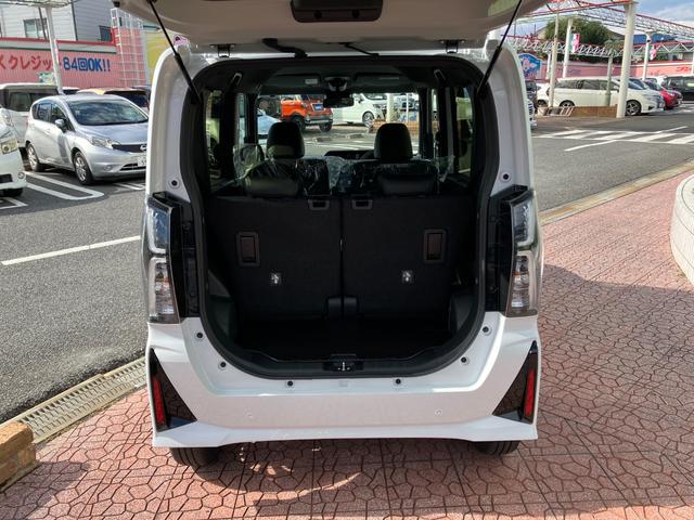 タント カスタムRSリミテッド 届出済未使用車 ターボ 衝突被害軽減 ETC 前席シートヒーター スマートキ クリアランスソナー レーダークルーズコントロール LEDライト 両側電動スライドドア アイドリングストップ 電動格納ミラー(22枚目)