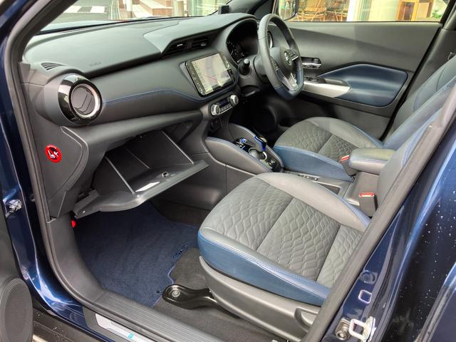 キックス オーテック プロパイロット パノラミックビューモニター 純正ナビ TV ETC クリアランスソナー レーンアシスト 衝突被害軽減 LED ヘッドライトウォッシャー スマートキー 純正ドラレコ ステアリングヒーター(34枚目)