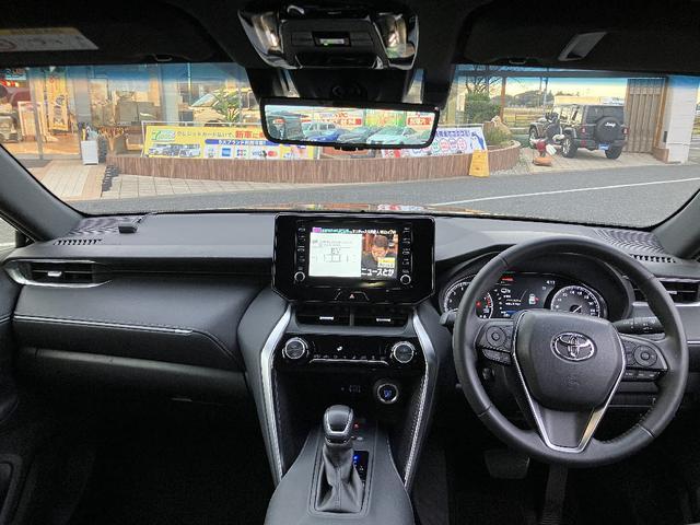 ハリアー Ｇ　ナビ　ＴＶ　バックカメラ　トヨタセーフティセンス　デジタルインナーミラー　スマートキ　レーダークルコン　クリアランスソナー　レーンアシスト　衝突軽減　ＬＥＤ　電動リアゲート　ＢＳＭ　ハーフレザーシート（5枚目）