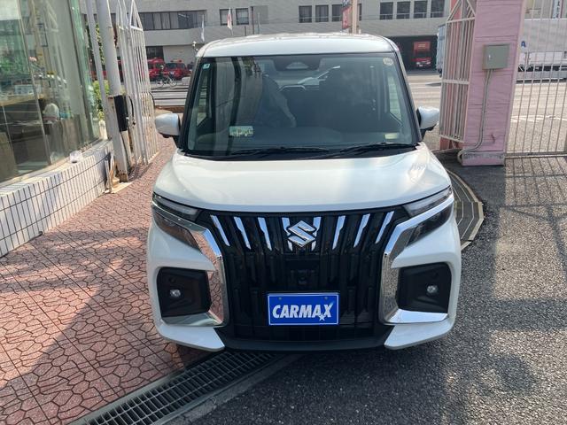 ソリオバンディット ハイブリッドＭＶ　登録済み未使用車　全周囲カメラ　メーカーナビ　ＴＶ　スマートキー　クリアランスソナー　レーダークルーズコントロール　レーンアシスト　衝突被害軽減　ＬＥＤ　フォグ　ＨＵＤ　ステリモ　両側電動スライドドア（15枚目）