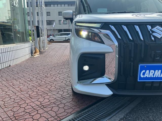 ソリオバンディット ハイブリッドＭＶ　登録済み未使用車　全周囲カメラ　メーカーナビ　ＴＶ　スマートキー　クリアランスソナー　レーダークルーズコントロール　レーンアシスト　衝突被害軽減　ＬＥＤ　フォグ　ＨＵＤ　ステリモ　両側電動スライドドア（32枚目）