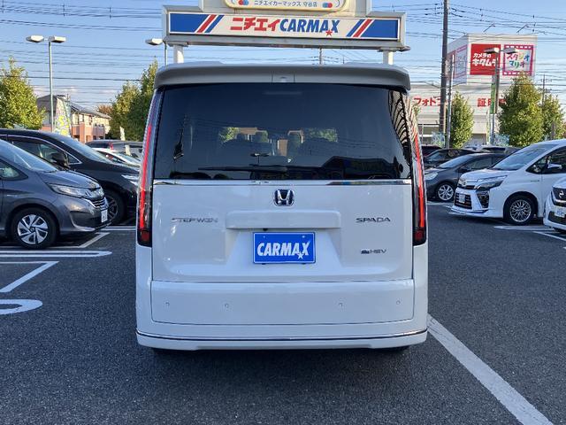 ステップワゴン e:HEVスパーダ マルチビューカメラ フリップダウンモニター 純正ナビ TV スマートキー BSM ETC レーダークルコン クリアランスソナー レーンアシスト 衝突被害軽減 LED 電動リアゲート 前席シートヒーター(19枚目)