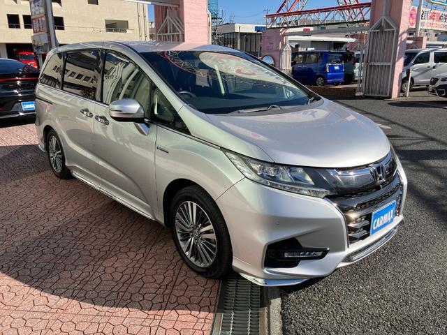 オデッセイハイブリッド ハイブリッドアブソルート・ホンダセンシング　マルチビューカメラシステム　大型アームレスト　フリップダウンモニター　純正ナビ　ＴＶ　センターコンソールボックス　前後ドラレコ　クリアランスソナ　レーダークルコン　パークアシスト　衝突被害軽減　ＥＴＣ（19枚目）