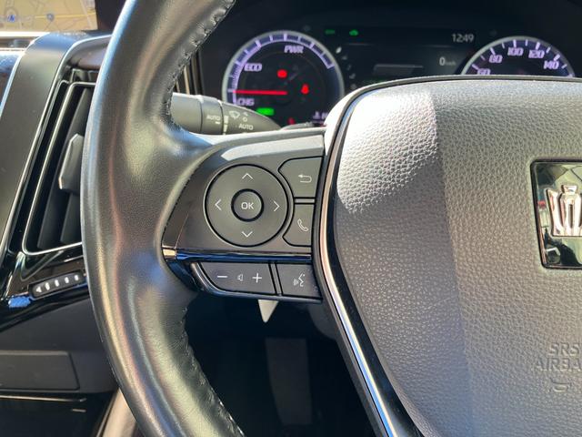 クラウンハイブリッド Ｓ　Ｃパッケージ　パノラミックビューモニター　純正ナビ　ＴＶ　スマートキー　ドラレコ　ＥＴＣ　レーダークルコン　衝突被害軽減　クリアランスソナー　レーンアシスト　ＬＥＤ　シートヒータ　ステアリングヒーター　１００Ｖ電源（6枚目）