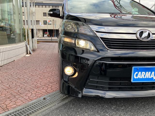 ヴェルファイア ２．４Ｚ　ゴールデンアイズＩＩ　フリップダウンモニター　純正ナビ　ＴＶ　バックカメラ　スマートキー　ＥＴＣ　クルコン　クリアランスソナー　ステリモ　ＨＩＤ　電動リアゲート　オットマン　ドラレコ　ハーフレザーシート　ＡＣ１００Ｖ電源（27枚目）