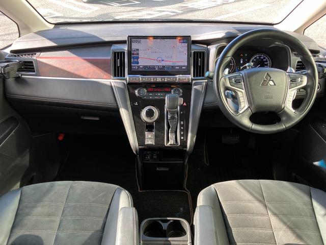 デリカＤ：５ ジャスパー　４ＷＤ　アラウンドビューモニター　フリップダウンモニター　マッドフラップ　ナビ　ＴＶ　ＥＴＣ　クルコン　レーンアシスト　衝突被害軽減　ＬＥＤ　サイドステップ　前後ドラレコ　ハーフレザーシート　ステリモ（5枚目）