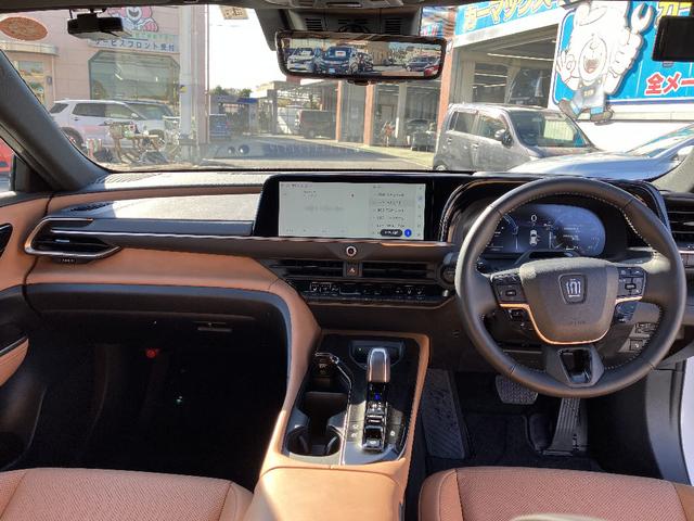 クラウンスポーツ Ｚ　モデリスタエアロ　パノラマルーフ　ナビ　ＴＶ　パノラミックビューモニター　スマートキ　パワーバックドア　レーダークルコン　レーンアシスト　クリアランスソナー　衝突軽減　ベンチレーション　ブラウンシート（6枚目）