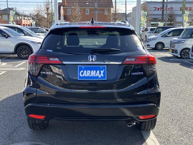 ヴェゼル ハイブリッドＺ・ホンダセンシング　ハーフレザーシート　純正ナビ　ＴＶ　バックカメラ　ＥＴＣ　スマートキー　衝突被害軽減　レーダークルコン　レーンアシスト　ＬＥＤ　ヘッドライトウォッシャー　１７インチアルミホイール　前席シートヒーター（18枚目）
