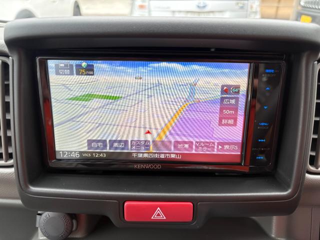 エブリイ ＰＣ　届済未使用車／７インチワイドナビ／ＭＤＭＩ／視聴可／Ｂカメラ／ＥＴＣ／ＬＥＤヘッドライト／運転席シートヒーター／キーレス／ＵＳＢ電源ソケット／衝突軽減装置／コーナーセンサー／車線逸脱期機能（10枚目）