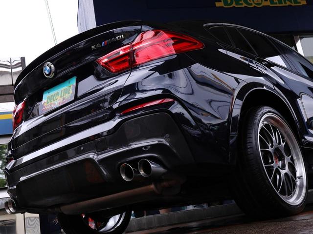 Ｘ４ Ｍ４０ｉ　Ｍ４０ｉ（５名）３Ｄデザイン（ＦＲカーボン）＋トランクスポイラー　ＢＢＳ２１インチＡＷ　ハーマンデュアルマフラー　左Ｈ　サンルーフ　ホワイトレザー　オリジナルステアリング×３Ｄデザイン　黒キドニ（14枚目）