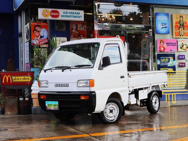 キャリイトラック キンタロウWA 金太郎ダンプ4WD 5速+EL パートタイム4WD(後輪駆動ベース) NEWタイヤ装着 取説記録簿 検令和8年9月 ドアバイザー サイドシルスカッフ リヤゲートチェーン デフロック アクセルロック(2枚目)