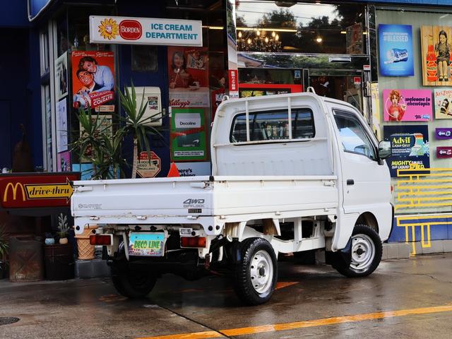 キャリイトラック キンタロウWA 金太郎ダンプ4WD 5速+EL パートタイム4WD(後輪駆動ベース) NEWタイヤ装着 取説記録簿 検令和8年9月 ドアバイザー サイドシルスカッフ リヤゲートチェーン デフロック アクセルロック(7枚目)