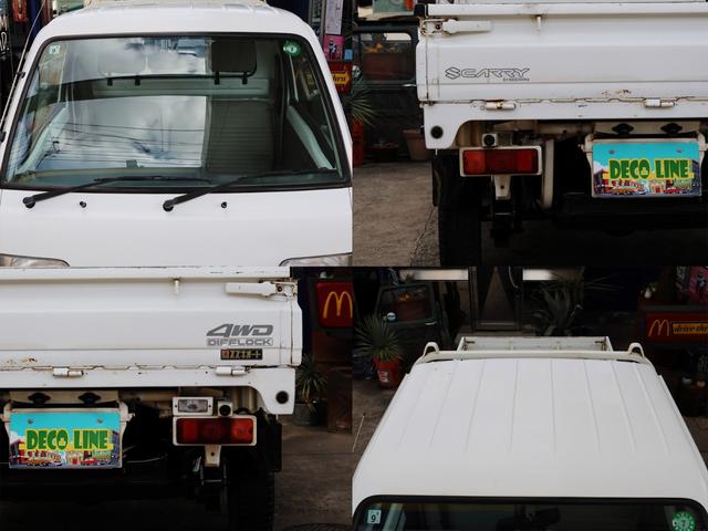 キャリイトラック キンタロウWA 金太郎ダンプ4WD 5速+EL パートタイム4WD(後輪駆動ベース) NEWタイヤ装着 取説記録簿 検令和8年9月 ドアバイザー サイドシルスカッフ リヤゲートチェーン デフロック アクセルロック(75枚目)