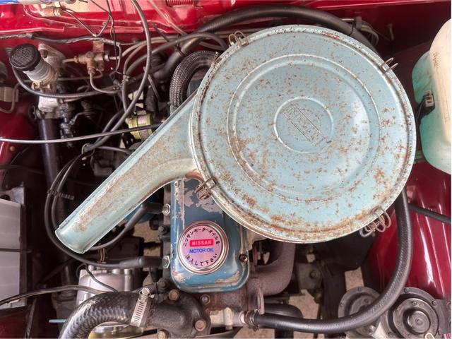 日産 ダットサン　Ｗピックアップ　コラム４速　ＵＮ５２１　Ｊ１５エンジン　６人乗り　車検令和７年８月　ベンチシート　フェンダーミラー　ラジオ再生　４ＭＴ　マニュアル車（17枚目）