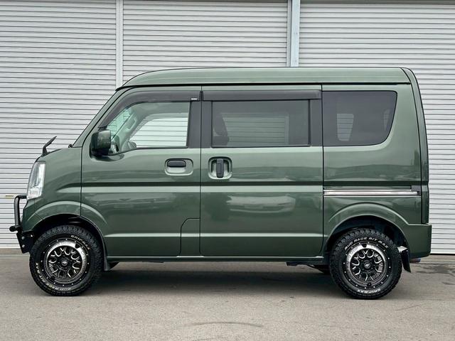 エブリイ ジョインターボ　ハイルーフ　４ＷＤ　純正５速　修復歴無し　ＤＡ１７Ｖ　ＩＣターボ　Ｆｏｒｅｓｔ　Ａｕｔｏ　Ｆａｃｔｏｒｙカスタム　リフトアップ　グリルガード　リアピラーバー　１４インチアルミ　ナビ・ＴＶ　５ＭＴ（7枚目）