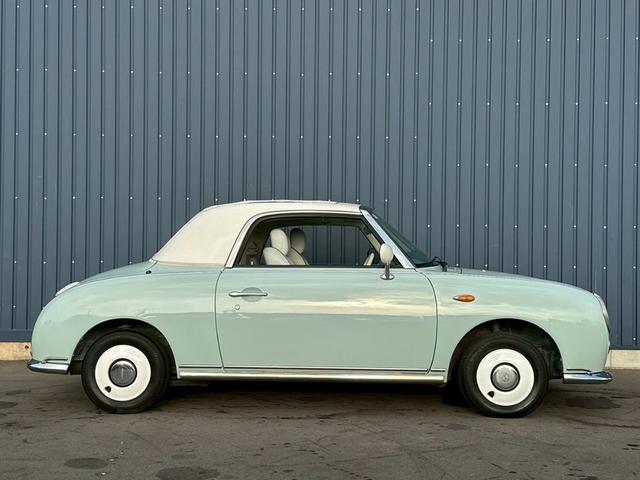 フィガロ ベースグレード　タイミングベルト・ウォーターポンプ交換済　ターボ　車検令和９年４月　修復歴無し　本革シート（8枚目）