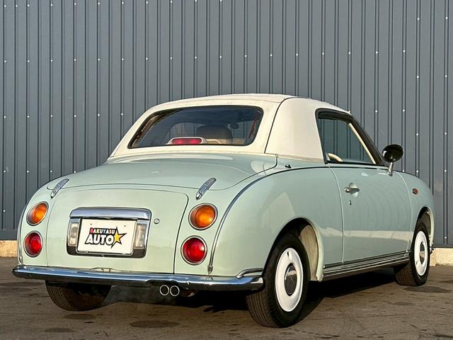 フィガロ ベースグレード　タイミングベルト・ウォーターポンプ交換済　ターボ　車検令和９年４月　修復歴無し　本革シート（12枚目）