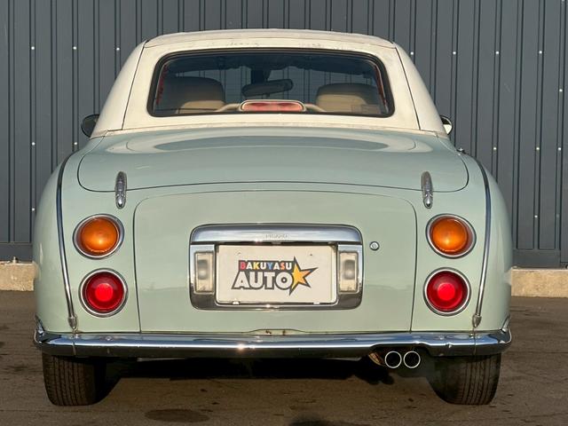 フィガロ ベースグレード　タイミングベルト・ウォーターポンプ交換済　ターボ　車検令和９年４月　修復歴無し　本革シート（13枚目）