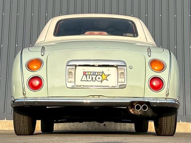 フィガロ ベースグレード　タイミングベルト・ウォーターポンプ交換済　ターボ　車検令和９年４月　修復歴無し　本革シート（14枚目）