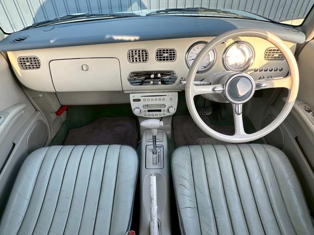 フィガロ ベースグレード　タイミングベルト・ウォーターポンプ交換済　ターボ　車検令和９年４月　修復歴無し　本革シート（22枚目）