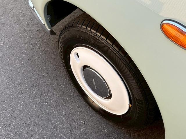 フィガロ ベースグレード　タイミングベルト・ウォーターポンプ交換済　ターボ　車検令和９年４月　修復歴無し　本革シート（47枚目）