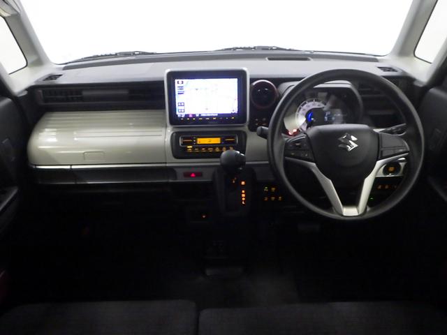 スペーシア ハイブリッドX 禁煙 デュアルカメラブレーキサポート 社外8インチナビ フルセグ Bluetoothオーディオ USB DVD マルチビュ リアコーナーセンサ シートヒータ VSA アイドリングストップ 前後ドラレコ(10枚目)