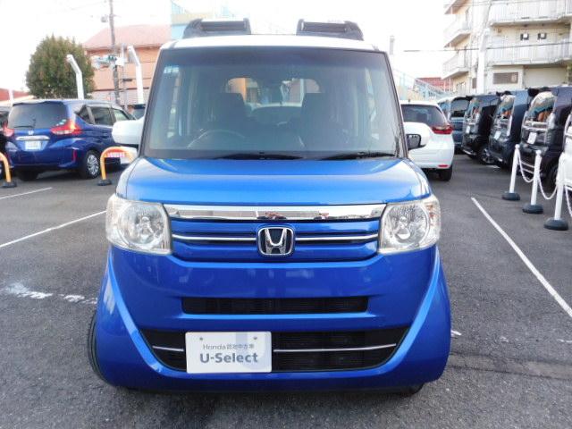 N-BOX G・Lパッケージ 2トーンカラースタイル 禁煙車 メモリーナビ リアカメラ HIDヘッドライト ETC VSA 左側パワースライドドア スマートキー オートリトラミラー 専用14インチホワイトアルミ スペアーキー(6枚目)